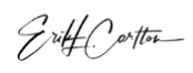 Erik Carlton signature